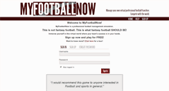 Desktop Screenshot of myfootballnow.com