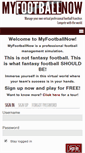 Mobile Screenshot of myfootballnow.com