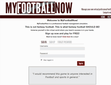 Tablet Screenshot of myfootballnow.com